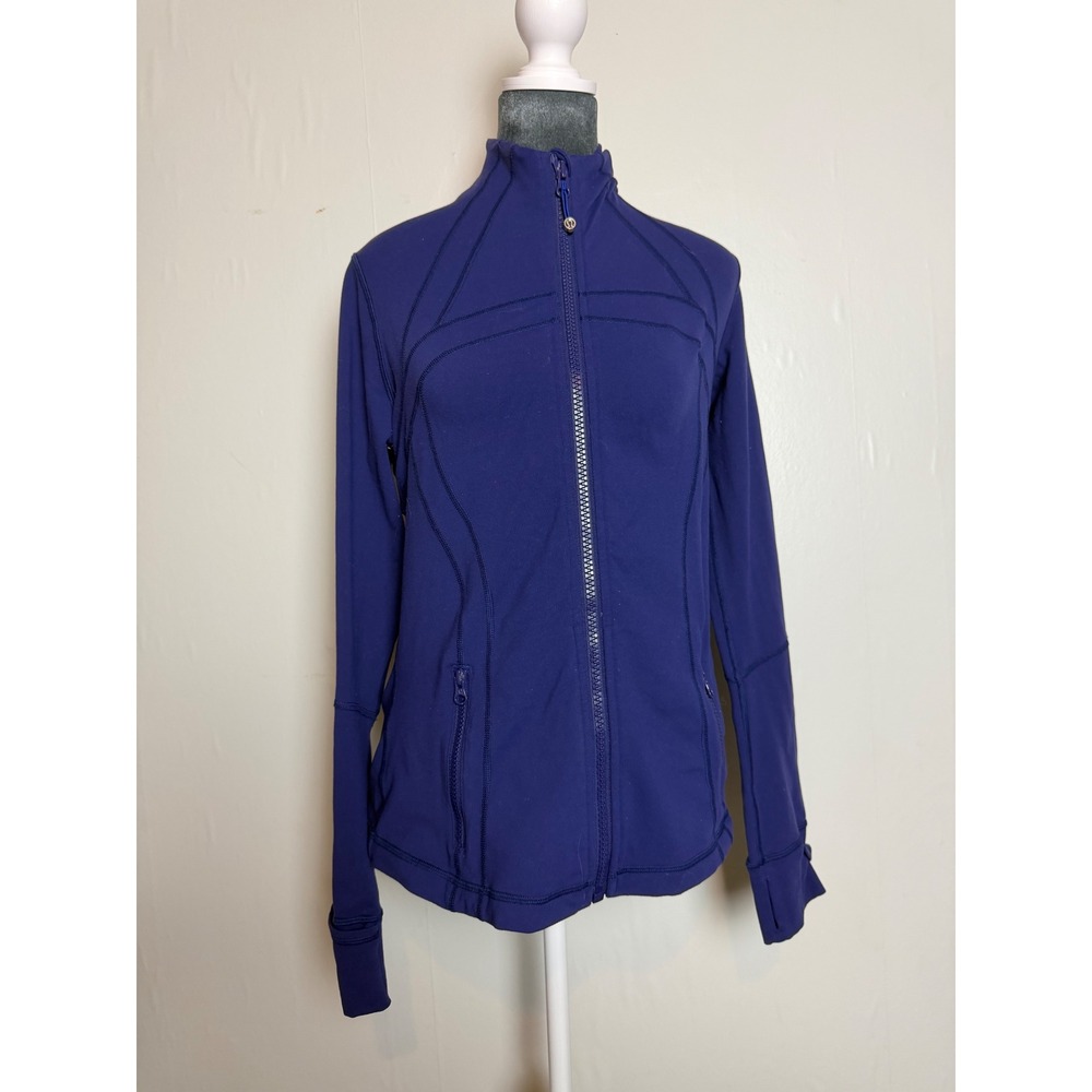 Lululemon Define Jacket Purple Full Zip Yoga Running Layer Size 10